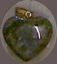 Heart Shaped Unakite Pendant