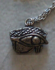 Some historians believe this symbol to be the eye of Ra, associated with the sun. Others believe it to be the eye of Horus. They are both very powerful symbols.
