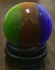 Small Wooden Crystal Ball Stand