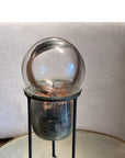 Crystal Ball Stand: Black Wrought-Iron Sphere/Crystal-Ball Stands With Three Curved Legs