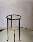 Crystal Ball Stand: Black Wrought-Iron Sphere/Crystal-Ball Stands With Three Curved Legs